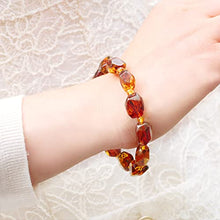 Load image into Gallery viewer, Baltic amber bracelet, 100% natural Baltic certified amber jewelry, promotes immune system, sleep, arthritis, migraine pain relief-MERPOCCLI
