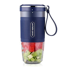 Load image into Gallery viewer, Portable Blender Mini Personal Blender, Godmorn Juicer Smoothie Blender Smoothie Maker Cordless Small Juicer Cup Mixer, USB Rechargeable BPA Free,10oz/300ml, Home Outdoor Travel Office, Blue
