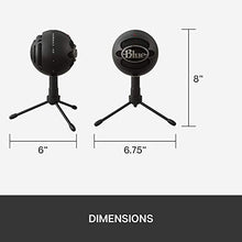 Load image into Gallery viewer, Blue Snowball iCE Plug 'n Play USB Microphone for Recording, Streaming, Podcasting, Gaming on PC and Mac, with Cardioid Condenser Capsule, Adjustable Desktop Stand and USB cable - Black
