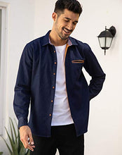 Load image into Gallery viewer, Coofandy Men's Casual Dress Shirt Button Down Shirts, Type 01 - Dark Blue, Medium
