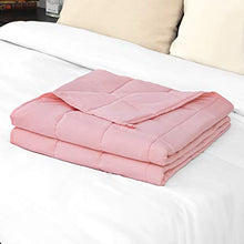 Load image into Gallery viewer, Isilila Weighted Blanket 60" x 80" 15 lbs Queen Size for Adults - 100% Nature Cotton with Premium Glass Beads(Blush Pink, 60"x80", 15 lbs)
