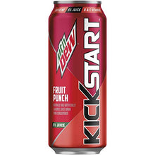Load image into Gallery viewer, Mountain Dew Kickstart, Fruit Punch, 16 Fl Oz (12 Count)
