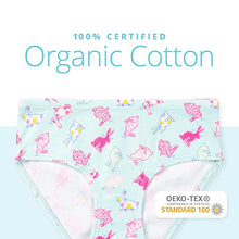Load image into Gallery viewer, Lucky &amp; Me 100% Cotton Girls Underwear, Briefs Style, Gracie 7 Pack, Dinorama, Size 9-10 Years
