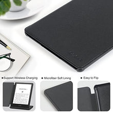 Load image into Gallery viewer, CoBak Kindle Paperwhite Case - All New PU Leather Smart Cover with Auto Sleep Wake Feature for Kindle Paperwhite 11th Generation 6.8" and Signature Edition 2021 Released, Black
