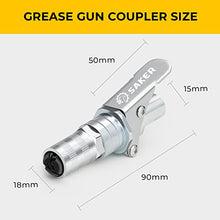 Load image into Gallery viewer, Saker Grease Gun Coupler-Upgrade to 14000 PSI,Duty Quick Release Grease Couplers,Compatible with All Grease Guns 1/8" NPT Fittings (1 PC)

