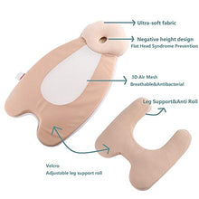 Load image into Gallery viewer, SECOND MUM Portable Newborn Baby Bed Mattress with Head Support Infant Lounger Pillow | Co-Sleeping Sleeper | Anti-Roll and Flat Head Prevention Fit Nest Crib Bassinet and Bed (Beige）
