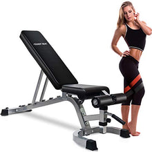 Load image into Gallery viewer, Merax Weight Bench 800 LBS Capacity, Incline Decline Exercise Utility Bench Adjustable 7+4 Positions for Multi-Purpose Workout
