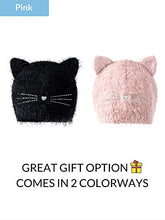 Load image into Gallery viewer, accsa Toddler Kid Girls Christmas Halloween Winter Fluffy Cat Ear Beanie Hat Pink 3-6Y
