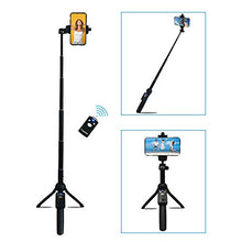 Load image into Gallery viewer, Fugetek Portable 48" Selfie Stick &amp; Tripod, All in One, Lightweight Aluminum, FaceTime, Video Teaching, Bluetooth Remote Compatible with iPhone 11/Xs MAX/XR/XS/X/8/8 Plus/7/7 Plus/6s,Galaxy S10/S9/S9
