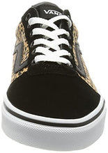 Load image into Gallery viewer, Vans Women's Low-Top Trainers Sneaker, Cheetah Black White, 7.5
