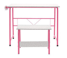 Load image into Gallery viewer, SD Studio Designs Project Center, 55125 Craft Table Play Desk with Bench, Pink/Gray

