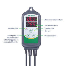 Load image into Gallery viewer, Inkbird WiFi ITC-308 Digital Temperature Controller Thermostat Remote Monitoring Controlling Home Brewing Fermentation Breeding Incubation Greenhouse
