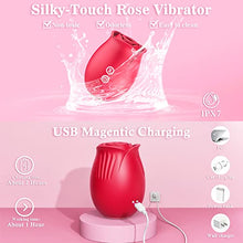Load image into Gallery viewer, Rose Toy for Women - Upgraded Rose Sucking Vibrator Clitoral Nipple Stimulator with 18 Modes, G spot Dildo Rose Sucker Sex Toy for Woman Pleasure,Vibrating Personal Massager for Adult Sex Toys Game
