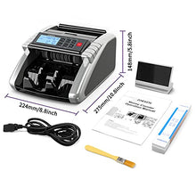 Load image into Gallery viewer, Aneken Money Counter Machine with Value Count, Dollar, Euro UV/MG/IR/DD/DBL/HLF/CHN Counterfeit Detection Bill Counter, ValuCount, Add and Batch Modes, Cash Counter with LCD Display, 2-Year Warranty
