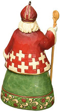 Load image into Gallery viewer, Jim Shore Heartwood Creek Swiss Santa Stone Resin Hanging Ornament, 4.5”
