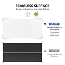 Load image into Gallery viewer, Flexispot EC1 Large Electric Stand Up Desk Workstation White Whole-Piece Desk Board Home Office Computer Standing Table Height Adjustable Desk (White Frame + 55" White Top)
