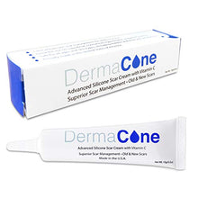 Load image into Gallery viewer, DermaCone Medical Grade Silicone Scar Cream With Vitamin C - Old and New Scars - Face and Body - Acne, Stretch Marks, Surgery, Burn, C-Section Scarring - 15 g
