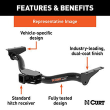 Load image into Gallery viewer, CURT 13040 Class 3 Trailer Hitch, 2-Inch Receiver, Compatible with Select Chevrolet Express, GMC Savana, Black
