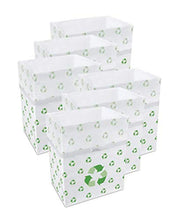 Load image into Gallery viewer, Clean Cubes 13 Gallon Disposable Sanitary Trash Cans &amp; Recycling Bins, 6 Pack (Recycle)
