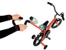 Load image into Gallery viewer, Schwinn Grit Steerable Kids Bikes,12-Inch Wheels, Quick-Adjust Seat,Training Wheels, Push Handle for Easy Steering, Orange/Black

