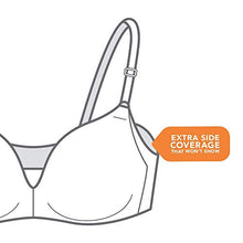 Load image into Gallery viewer, Warner's Women's No Side Effects Wirefree Contour Bra, Butterscotch/White Dot Print, 38C
