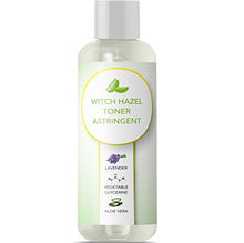 Load image into Gallery viewer, Witch Hazel Toner for Face Alcohol Free Astringent with Pure Lavender Essential Oil &amp; Aloe for Oily Acne Prone + Dry Mature Sensitive Skin to Cleanse + Refresh Skin Natural Skin Care for Men &amp; Women
