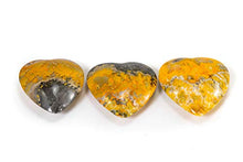 Load image into Gallery viewer, Bumblebee Jasper Puffy Heart- High Quality Healing 100% Natural &amp; Authentic Stone | Reiki, Meditation &amp; Spiritual Healing
