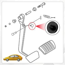 Load image into Gallery viewer, Tallew 8 Pieces Brake Pedal Stop Pad Rubber Brake Stoppers Automotive Clutch Pedal Stoppers Compatible with 90541-06036 46505-SA5-000 Black and White
