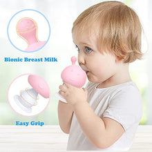 Load image into Gallery viewer, TitaCare Silicone Infant Rattling Mushroom Baby Teether Toys and 2Pcs Prevent Finger Chewing Baby Teething Toys Set, BPA Free Molar Tool (pink2)
