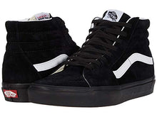 Load image into Gallery viewer, Vans Men's Sk8-Hi Unisex Sneakers, (Pig Suede) Black/Black, Size 7
