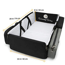 Load image into Gallery viewer, Multipurpose Portable Baby Changing Mat: Diaper Bag, Foldable Travel Bassinet, Playpen &amp; Storage
