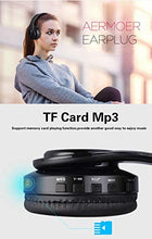 Load image into Gallery viewer, Wireless Headset with Mic, Foldable Bluetooth Headphone with 3.5mm Audio Jack, Built-in Noise Cancelling Microphone, Support for Plug-in Card, for PC, Phone(Black)
