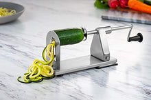 Load image into Gallery viewer, MITBAK Stainless Steel Spiralizer Vegetable Slicer | Industrial-Grade 3-Blade Zoodle Maker | Zucchini spaghetti maker | Great For Salad, Low Carb, Paleo, Vegan, Spaghetti | Suction Base For Non Slip
