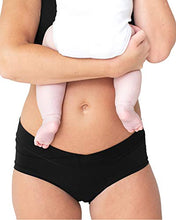 Load image into Gallery viewer, Kindred Bravely Bamboo Maternity Hipster Panties | 2 Pack Maternity Underwear Under the Bump (Large/X-Large, Neutrals)
