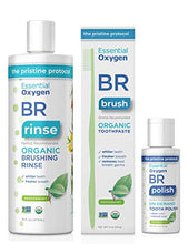 Load image into Gallery viewer, Essential Oxygen Pristine Protocol A 3-Step System (1. Rinse 2. Brush 3. Polish) for Your Best Smile Ever, 3 Count, Combo Pack
