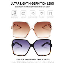 Load image into Gallery viewer, Dollger Oversized Square Sunglasses for Women Big Large Wide Fashion Shades for Men 100% UV Protection Unisex
