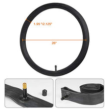 Load image into Gallery viewer, GES 26 Inch Bike Tubes, 26x1.9/1.95/2/2.1/2.125 Inch Bicycle Tube for 32mm Schrader Valve MTB, 26 x 1.95 Bike Tubes with 2 Tire Levers, 2 Pack Bike Tire Tubes 26 x 2.125
