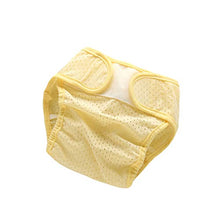 Load image into Gallery viewer, ACHICOO Ice Silk Mesh Baby Diaper Cool Breathable Summer Stretch Diaper Cover Yellow M
