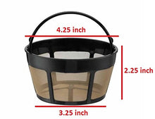 Load image into Gallery viewer, GOLDTONE Reusable 8-12 Cup Basket Coffee Filter fits Hamilton Beach Coffee Makers and Brewers. Replaces your Hamilton Beach Reusable Coffee Filter - BPA Free
