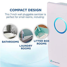 Load image into Gallery viewer, Germ Guardian GG1100W 7” Pluggable Small Air Purifier, Small Room Wall Air Sanitizer, Freshens Air, UV-C Light Kills Germs, Reduces Odors from Pets, Cooking, Mold, GermGuardian, 1-Yr Wty (White)
