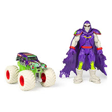 Load image into Gallery viewer, Monster Jam, Official Grave Digger 1:64 Scale Monster Truck and 5-Inch Grim Creatures Action Figure Set
