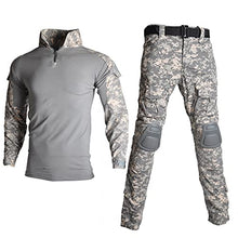 Load image into Gallery viewer, HARGLESMAN Mens Tactical Suits Military BDU Uniforms Set Camo Tops Shirts and Pants Fitting Practical Painball Comfortable Work Shooting Hiking Hunting Outdoor Plus Size Jungle 2XL for Big Tall
