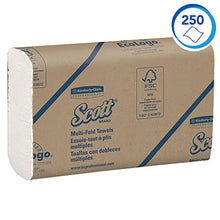 Load image into Gallery viewer, Scott Essential Multifold Paper Towels (01804) with Fast-Drying Absorbency Pockets, White, 16 Packs / Case, 250 Multifold Towels / Pack
