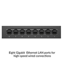 Load image into Gallery viewer, D-Link Ethernet Switch, 8 Port Unmanaged Gigabit Metal Fanless Desktop Plug n Play (GO-SW-8GE)
