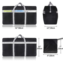 Load image into Gallery viewer, Extra Large Duffle Bag Lightweight, 96L Travel Duffel Bag Foldable for Men Women, Waterproof &amp; Durable(BLACK)

