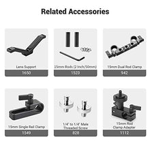 Load image into Gallery viewer, SMALLRIG Standard 15mm Micro Rod 1.5 Inches Long with 1/4" Male Female Thread for Clamp Mount - 915
