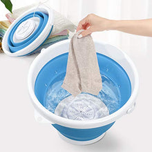 Load image into Gallery viewer, Portable Washing Machine, Mini Ultrasonic Turbine Washer with Bucket &amp; USB Plug, Foldable Washer Machine for Apartments Dorm Business Trip RV Camping, 10W
