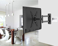 Load image into Gallery viewer, PERLESMITH TV Wall Mount for Most 26-55 Inch Flat Curved TVs with Swivels, Tilts &amp; Extends 19.5 Inch - Wall Mount TV Bracket VESA 400x400 Fits LED, LCD, OLED, 4K TVs Up to 88 lbs
