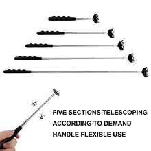 Load image into Gallery viewer, Yexixsr 3 Pack Extendable Back Scratcher Portable Telescopic Back Massager Back Scratchers for Men Women Kids Adults, Back Scratching Tool with Rubber Handles
