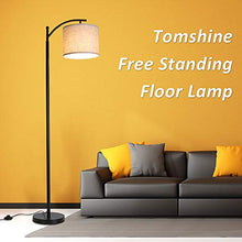 Load image into Gallery viewer, Tomshine Floor Lamp, Modern Floor Lamp Standing Industrial Arc Light with Hanging Lamp Shade, LED Floor Lamp for Living Room,Bedroom
